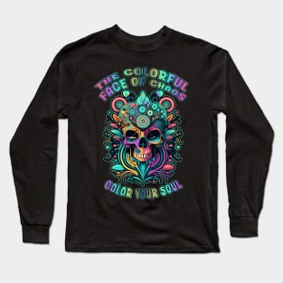 The Colorful Face of Chaos Long Sleeve T-Shirt